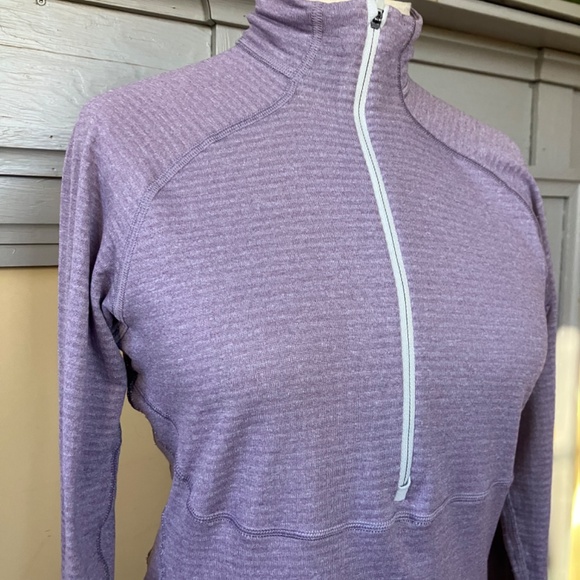 Patagonia Light Purple Polartec ¾ Zip Base Layer – Women’s Medium - Picture 5 of 9